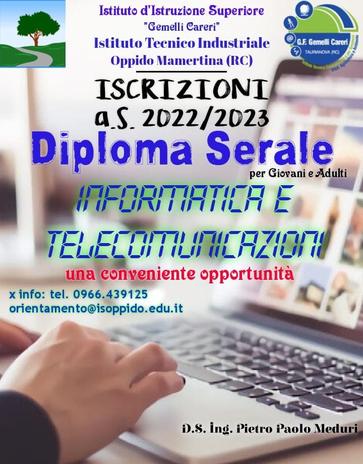 Diploma serale - Informatica e telecomunicazioni -